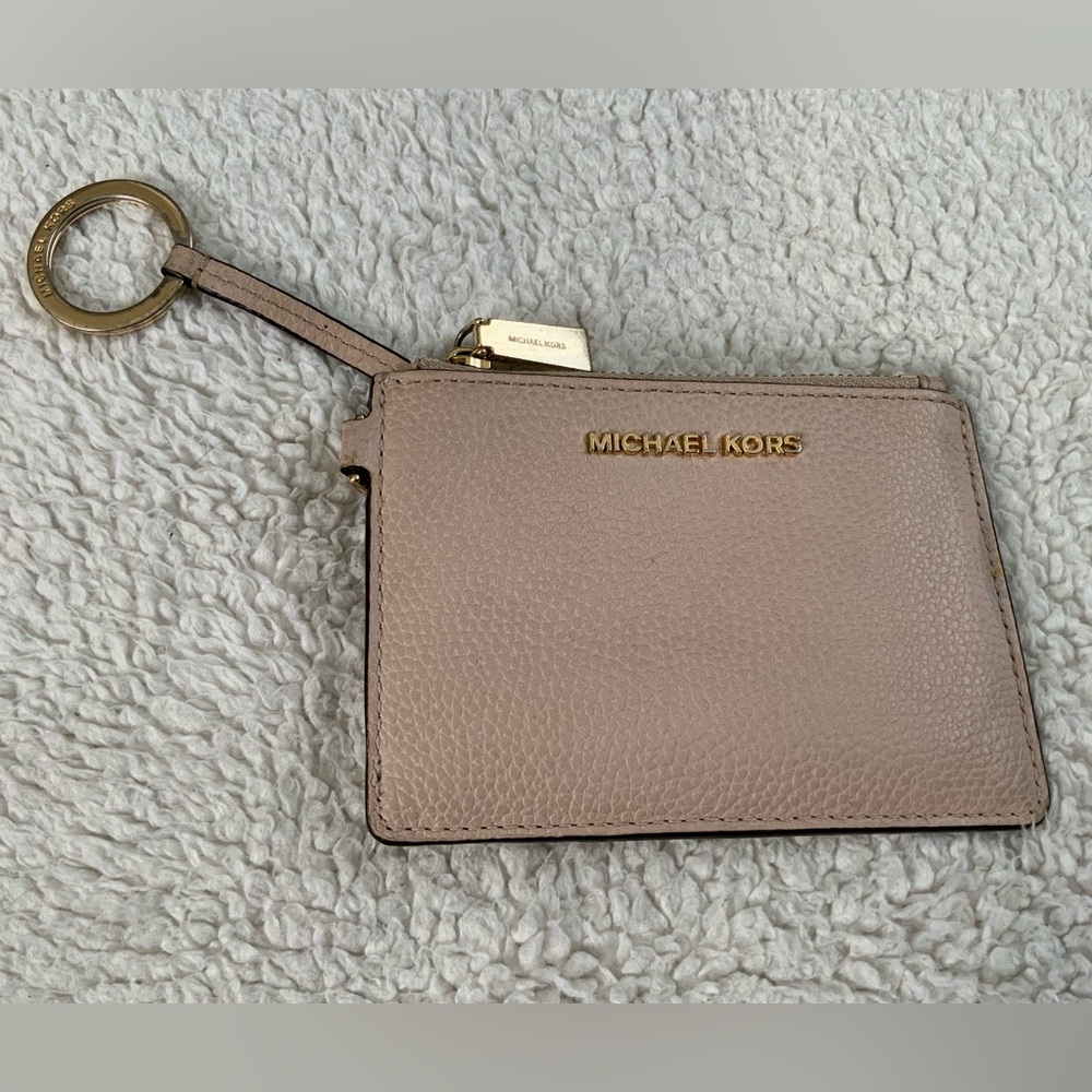 Michael Kors Blush Leather Keychain Pouch